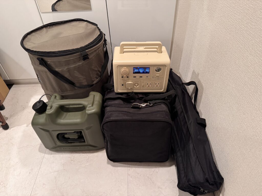 冬キャンプで使用する電源や暖房関連の器具