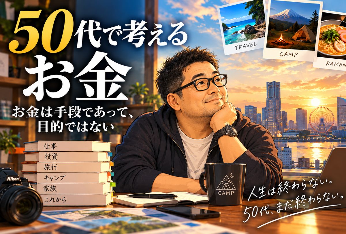 50代で考えるお金｜お金は手段であって、目的ではない